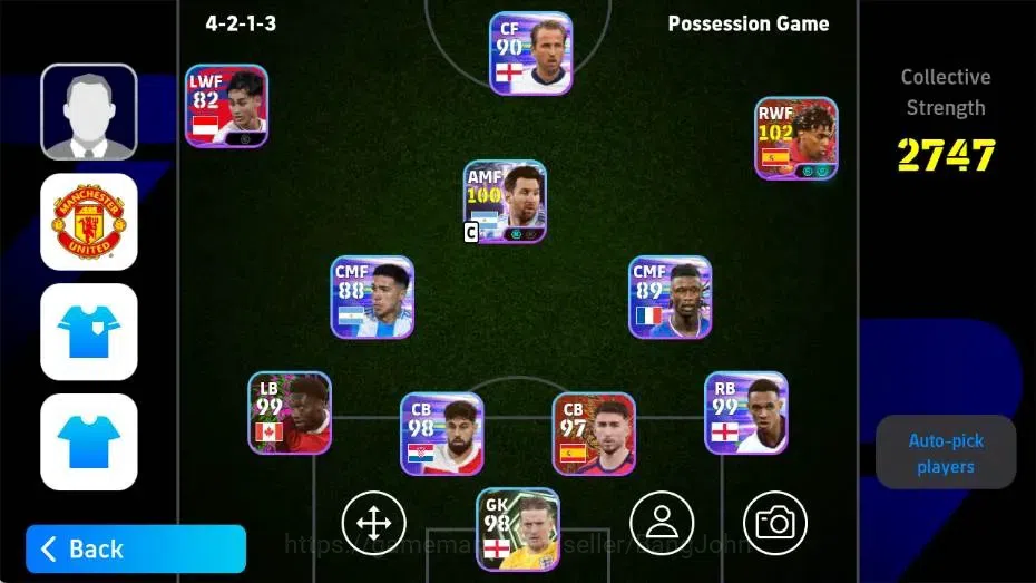 eFootball Accounts Others Mobile|PW 2747|New Dani Olmo,Lionel Messi ShowT|2026|Check SS EFB2338B 1