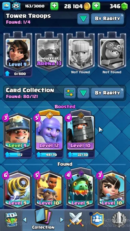 Clash Royale Accounts Midgame Lv 25|KTL 9|Trophy 4118|Card 80/121|2 Hero 1 EVO 4 Legendary 23 Epic 28 Rare 29 Common|2 14