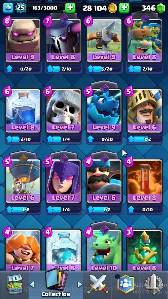 Clash Royale Accounts Midgame Lv 25|KTL 9|Trophy 4118|Card 80/121|2 Hero 1 EVO 4 Legendary 23 Epic 28 Rare 29 Common|2 15
