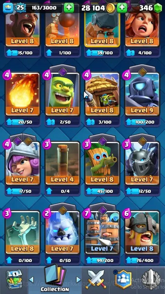 Clash Royale Accounts Midgame Lv 25|KTL 9|Trophy 4118|Card 80/121|2 Hero 1 EVO 4 Legendary 23 Epic 28 Rare 29 Common|2 17