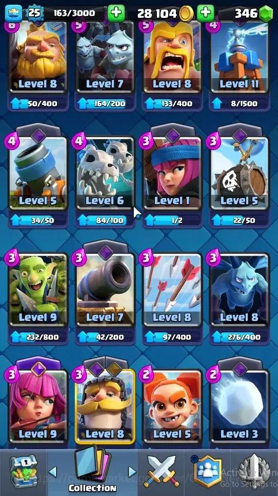 Clash Royale Accounts Midgame Lv 25|KTL 9|Trophy 4118|Card 80/121|2 Hero 1 EVO 4 Legendary 23 Epic 28 Rare 29 Common|2 18