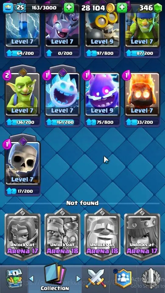 Clash Royale Accounts Midgame Lv 25|KTL 9|Trophy 4118|Card 80/121|2 Hero 1 EVO 4 Legendary 23 Epic 28 Rare 29 Common|2 19