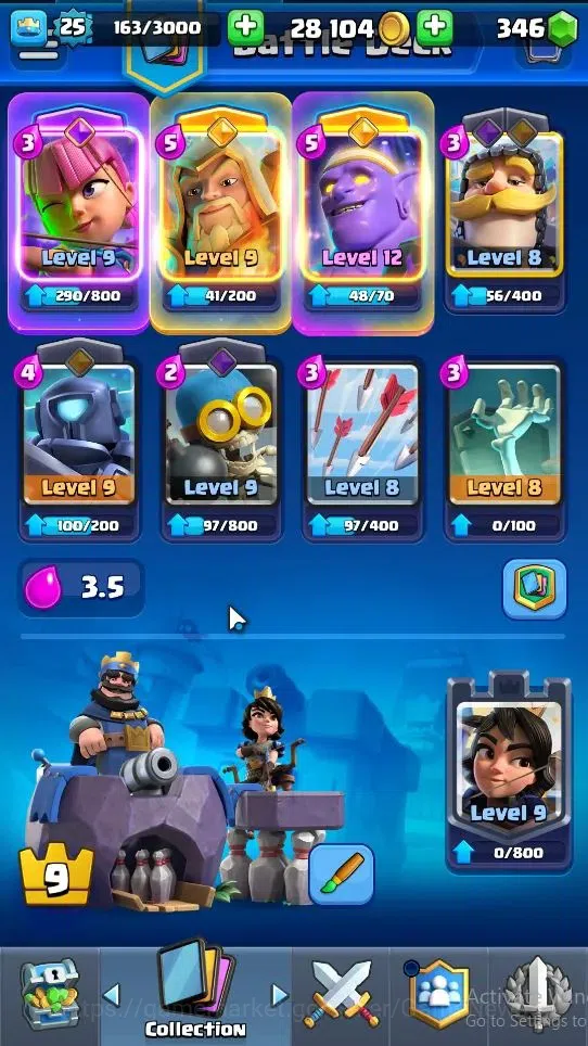 Clash Royale Accounts Midgame Lv 25|KTL 9|Trophy 4118|Card 80/121|2 Hero 1 EVO 4 Legendary 23 Epic 28 Rare 29 Common|2 4