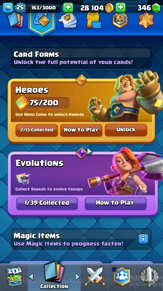 Clash Royale Accounts Midgame Lv 25|KTL 9|Trophy 4118|Card 80/121|2 Hero 1 EVO 4 Legendary 23 Epic 28 Rare 29 Common|2 5