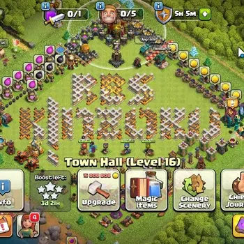 Clash of Clans Accounts High-End LV 81|TH 16 - BH 4|HH 7|Limited Skin|BK 33,AQ 41,MP 33,GW 20,RC 6|727 Gems|CN OFF|Protect