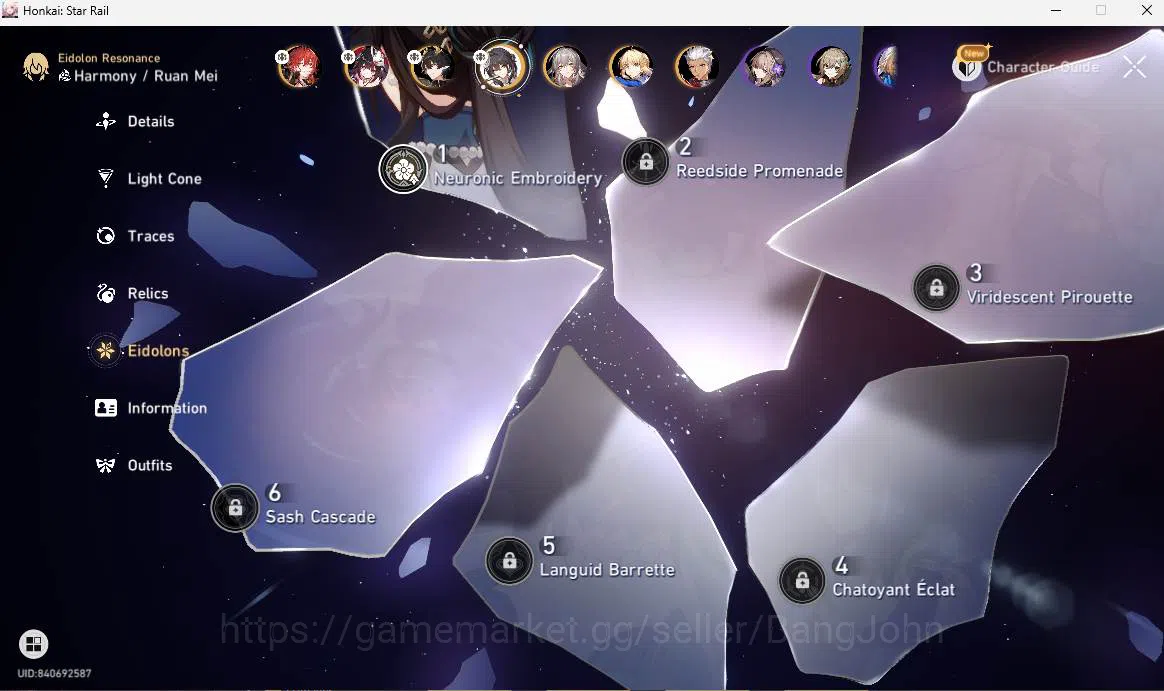 Honkai Star Rail Accounts ASIA|TL 50|5 limit|LC Sign(Archer,Saber),Sparkle E image 12