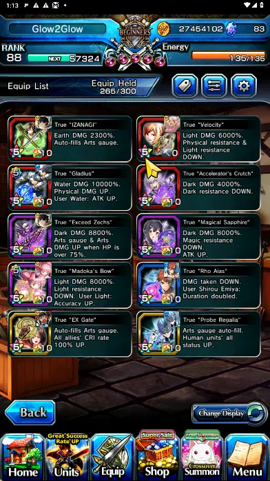 Grand Summoners Accounts GLOBAL | Ascend 16 | Houka TW, Roy TW, Shiro TW, M image 4