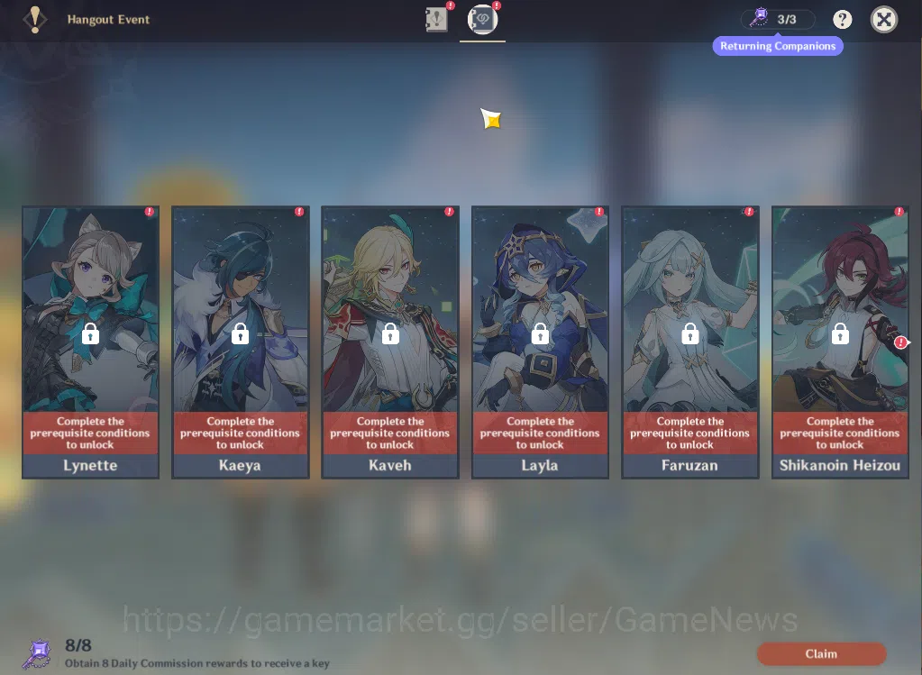 Genshin Impact Accounts ASIA|AR35|2Limited+1(*5Weapon)|Cyno,Ayaka,Diluc,Ke image 14
