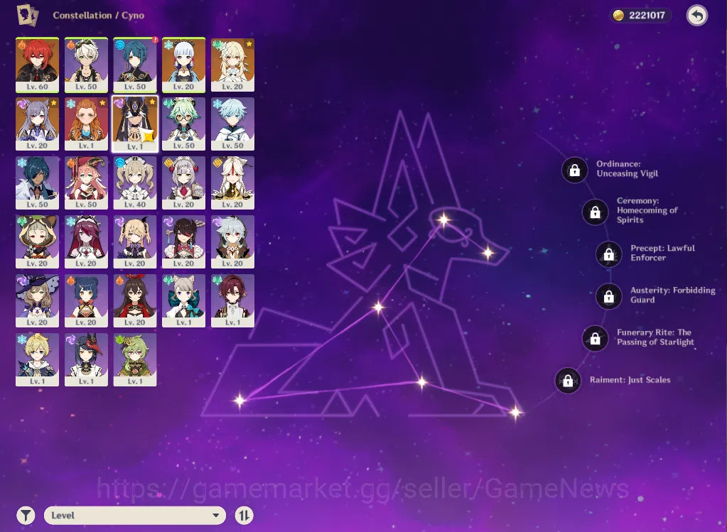 Genshin Impact Accounts ASIA|AR35|2Limited+1(*5Weapon)|Cyno,Ayaka,Diluc,Ke image 3