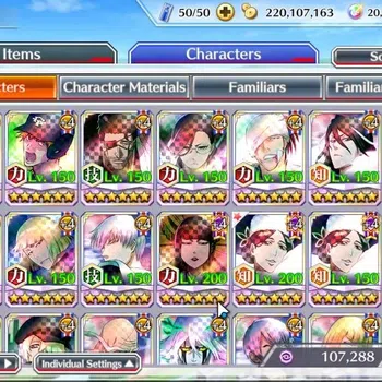 Bleach: Brave Souls Accounts High-End GLOBAL|20K Orbs|11th Ulquiora,DreamT Ichigo,TYBW26 Shunsui,TYBW25 Nanao,Duo