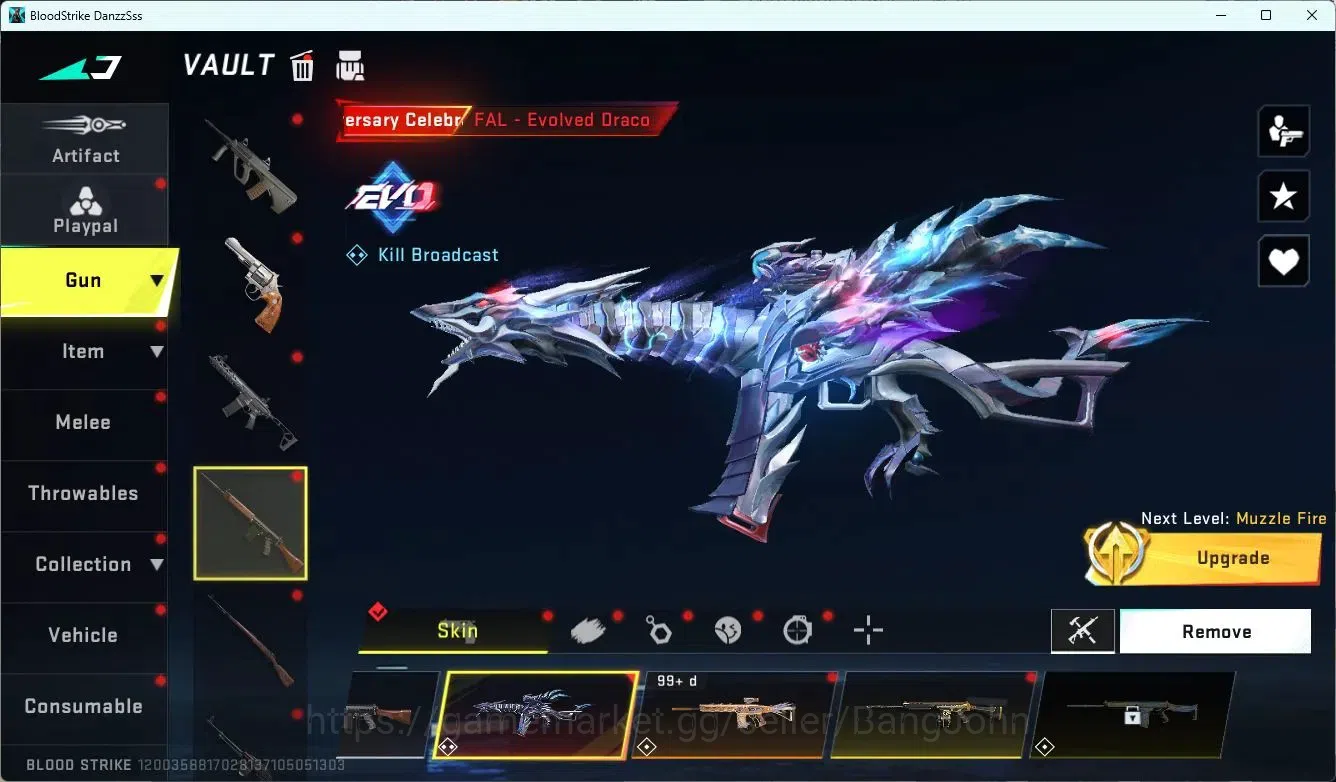 Blood Strike Accounts ASIA | EVO FAL-Evolved Draco |Eternal Kala-Requime image 16