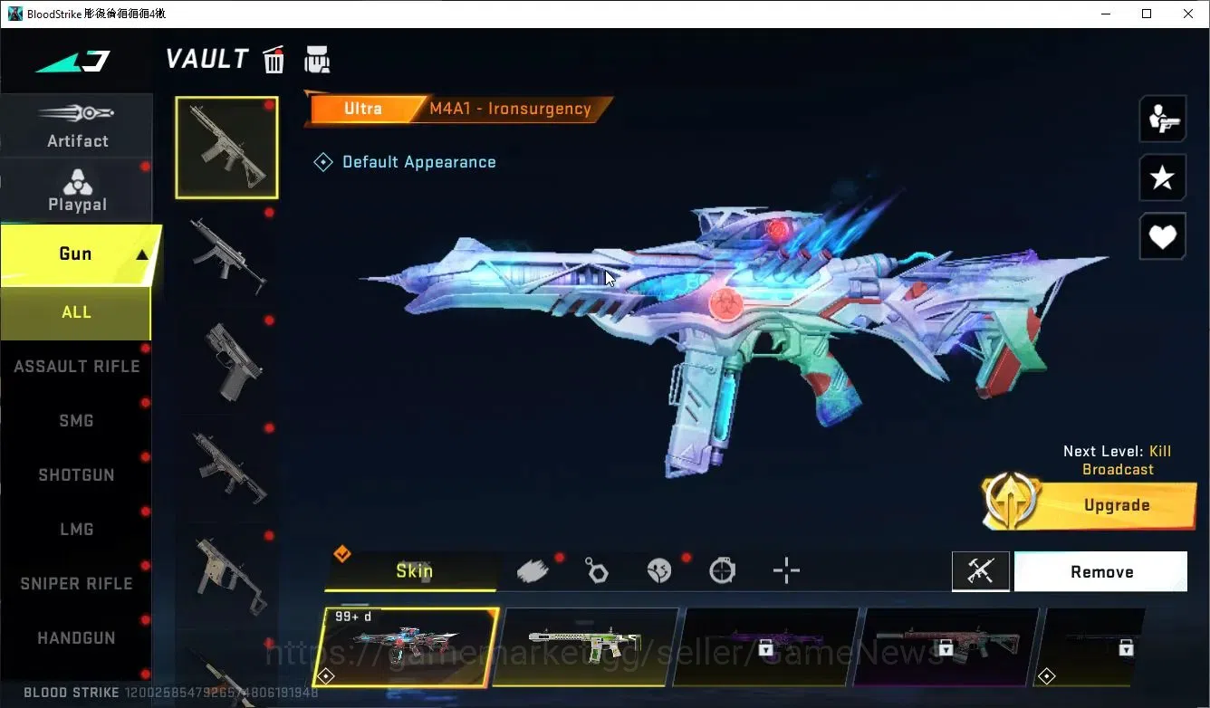 Blood Strike Accounts ASIA|MELEE TALON KNIFE-Sanctum+3 ULTRA [Pitch Stri image 7
