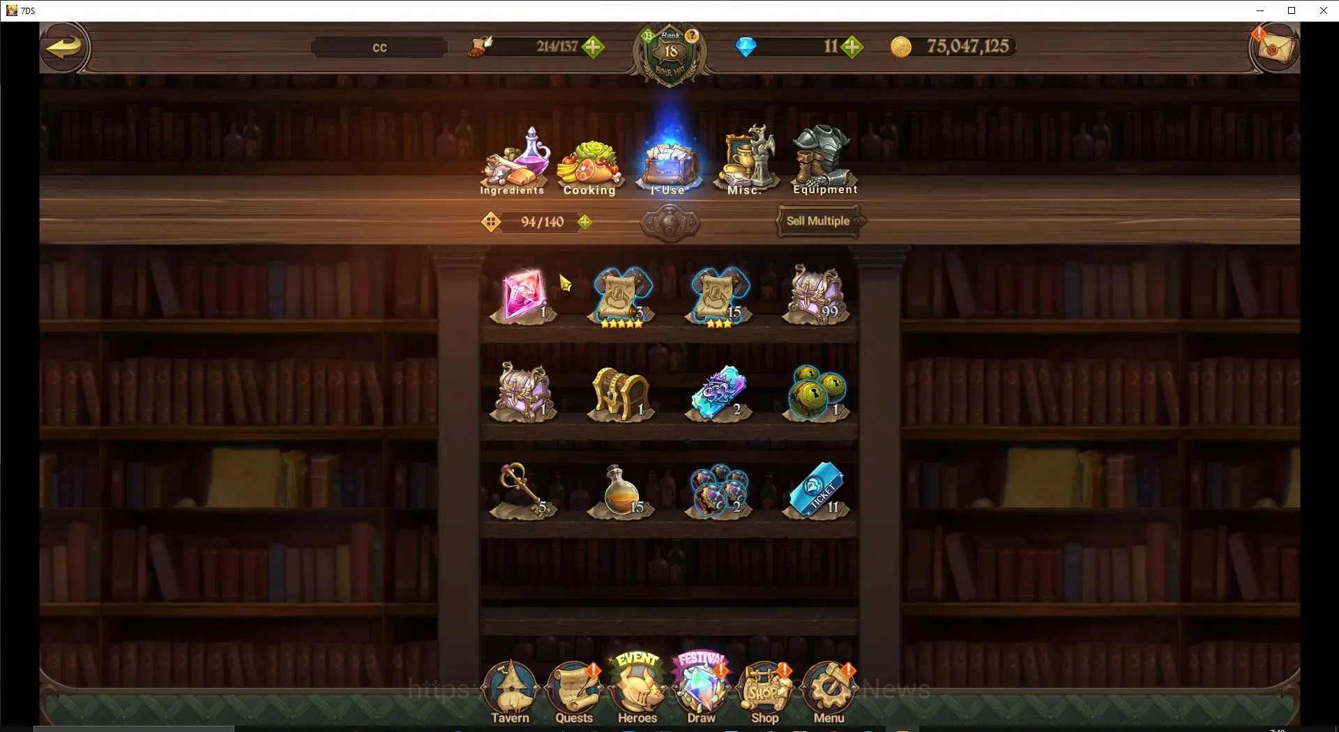 The Seven Deadly Sins: Grand Cross Accounts Asia|866K CC|110 LS+1 UR Selector|2 LR+7 UR|Brunhi image 14