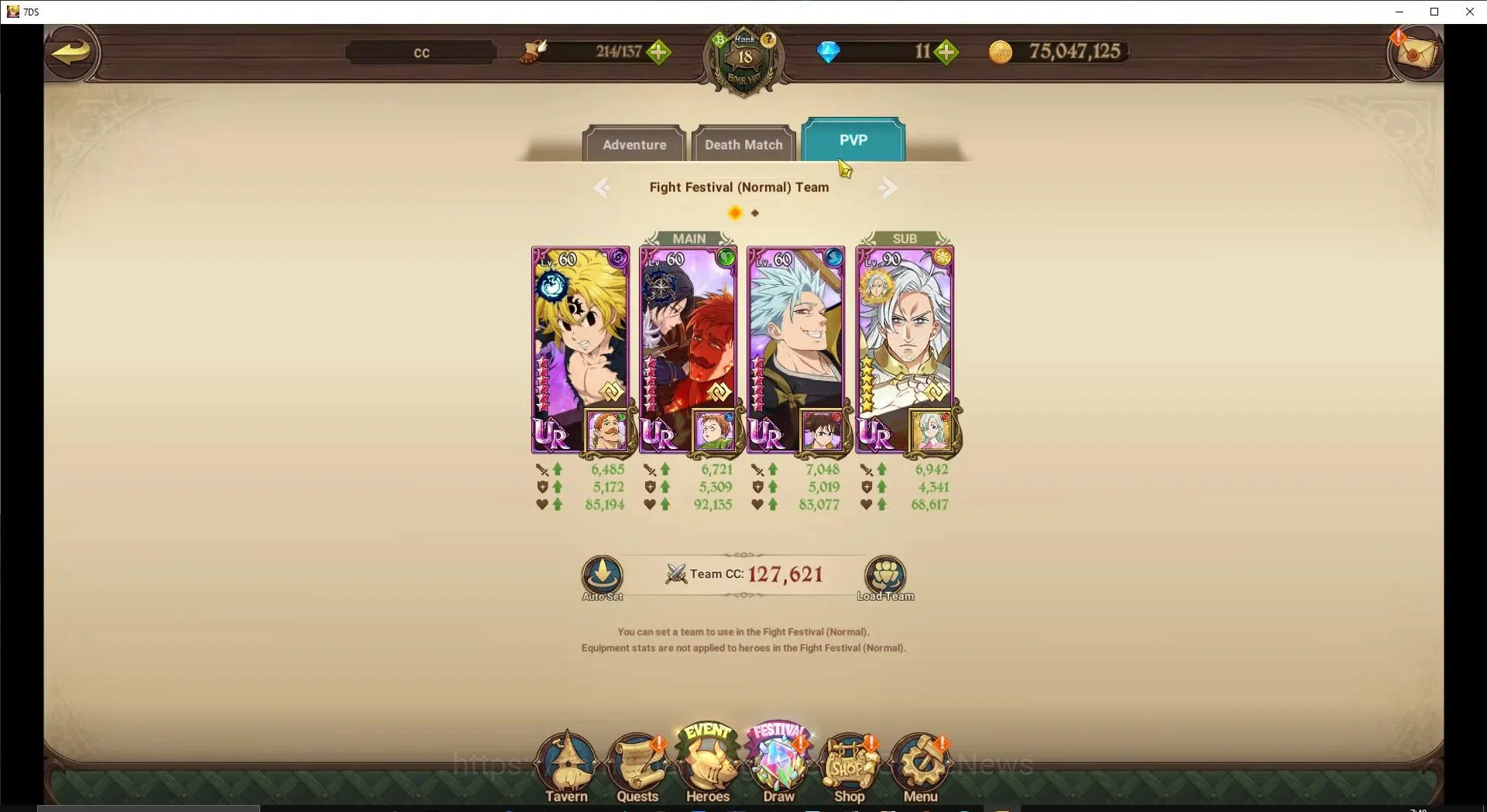 The Seven Deadly Sins: Grand Cross Accounts Asia|866K CC|110 LS+1 UR Selector|2 LR+7 UR|Brunhi image 8
