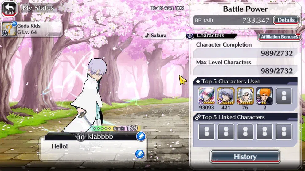 Bleach: Brave Souls Accounts [GLOBAL]51K Orb|TYBW26[Giselle,Candice],10th Anniv image 16