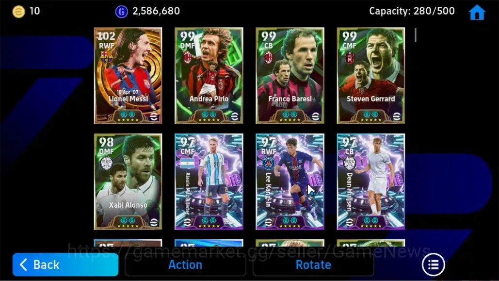 eFootball Accounts Android|Big Time Lionel Messi,Andrea Pirlo,Franco  image 5