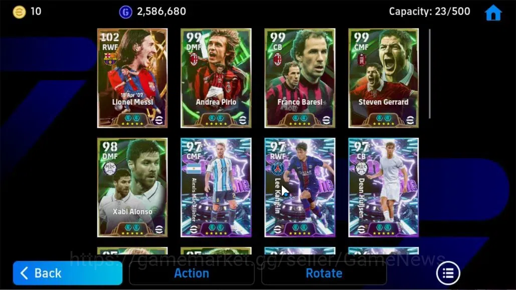 eFootball Accounts Android|Big Time Lionel Messi,Andrea Pirlo,Franco  image 9