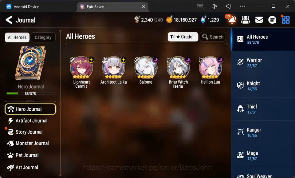 Epic Seven Accounts Global Unverif|5 ML Salome,L Cermia,B Iseria,etc|P image 10