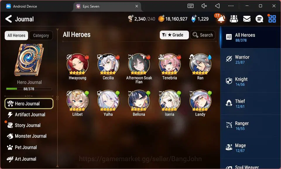 Epic Seven Accounts Global Unverif|5 ML Salome,L Cermia,B Iseria,etc|P image 9