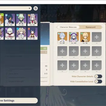 Genshin Impact Accounts Others Asia|AR 22| 1 Limited (Odette) + 1 Standard (Mizuki)|Bd Unset|Low Main Quest & Explore|Male