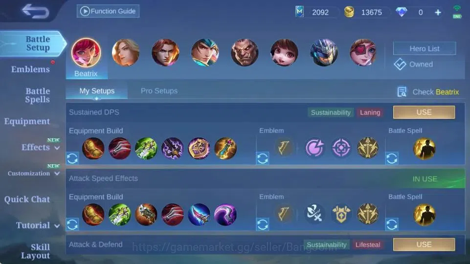 Mobile Legends: Bang Bang Accounts Global Hero 77 Skin 110|CC Natalia|LightBorn TG|M7 image 5