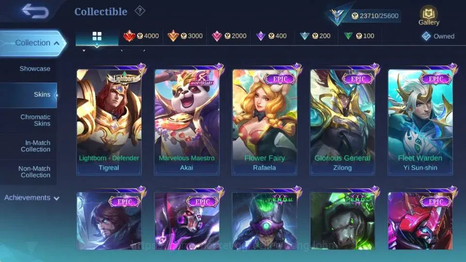 Mobile Legends: Bang Bang Accounts Global Hero 77 Skin 110|CC Natalia|LightBorn TG|M7 image 9