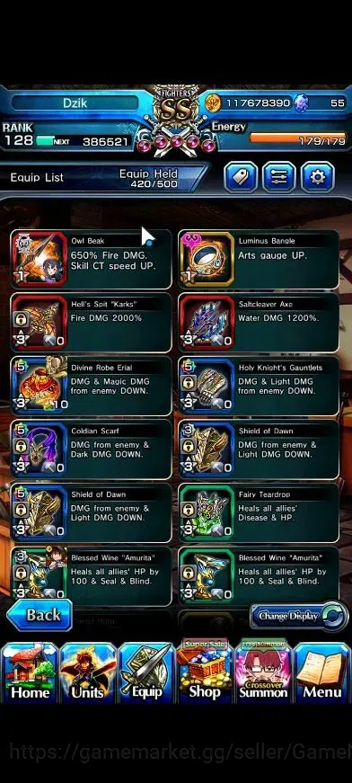 Grand Summoners Accounts Global|2 Sp Art|Rank 128|28 Ascend+18 TW|(Houka lu image 12