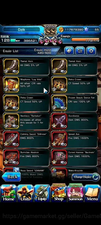 Grand Summoners Accounts Global|2 Sp Art|Rank 128|28 Ascend+18 TW|(Houka lu image 13