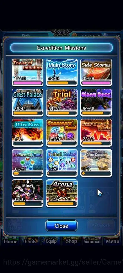 Grand Summoners Accounts Global|2 Sp Art|Rank 128|28 Ascend+18 TW|(Houka lu image 9