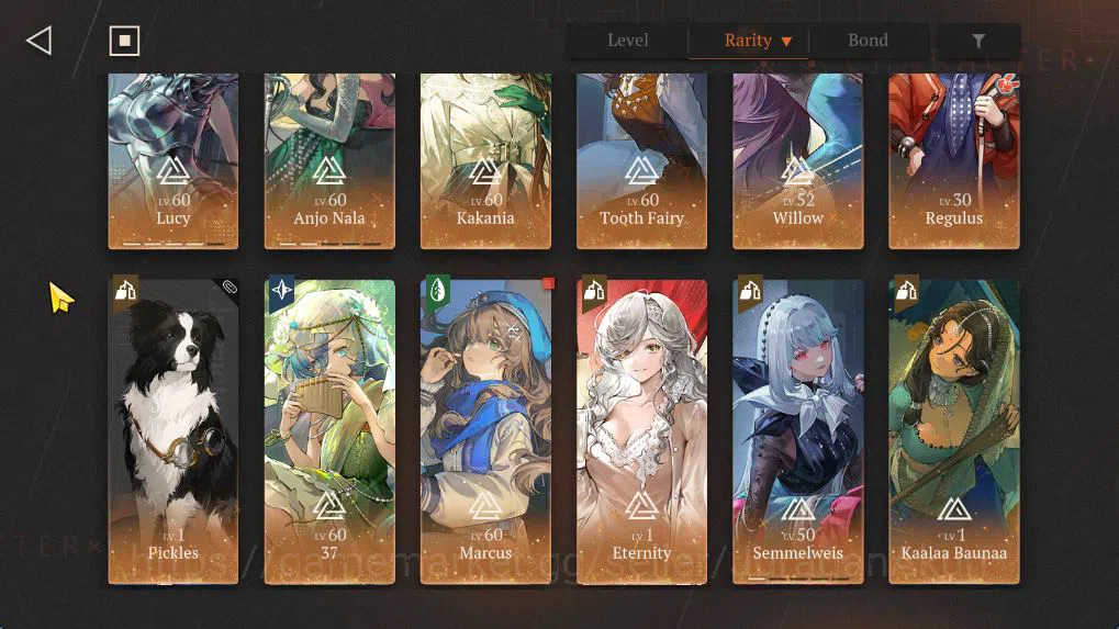Reverse: 1999 Accounts Midgame Lv 57|Anjo Nala P2+Sign, Lucy P4+Sign,Kakania+Sign, Willow+Sign, Marcus+Sign 3