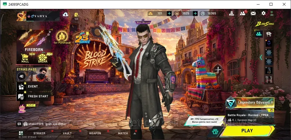 Blood Strike Accounts Collab Skin ASIA|Eternal Bizon-Seraph|Ultra Zero-Agent Zero,Ethan-Raid Mask,Spear-Crimson 1