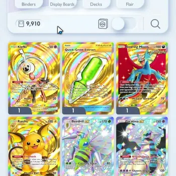 Pokémon TCG Pocket Accounts High-Level EN 9,9K Card|167 EX|4 Crown(Roaring Moon,Raichu,Klefki,Quick Grow) 46