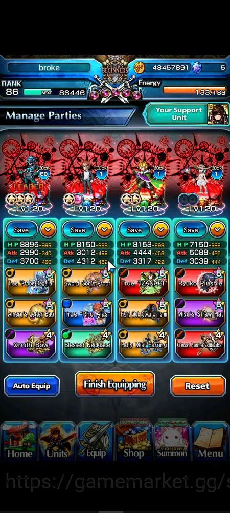 Grand Summoners Accounts Global|Rank 86|39 RGB|18 Ascend|InumutaTW,EmiyaTW, image 2