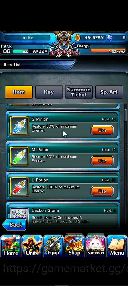 Grand Summoners Accounts Global|Rank 86|39 RGB|18 Ascend|InumutaTW,EmiyaTW, image 6