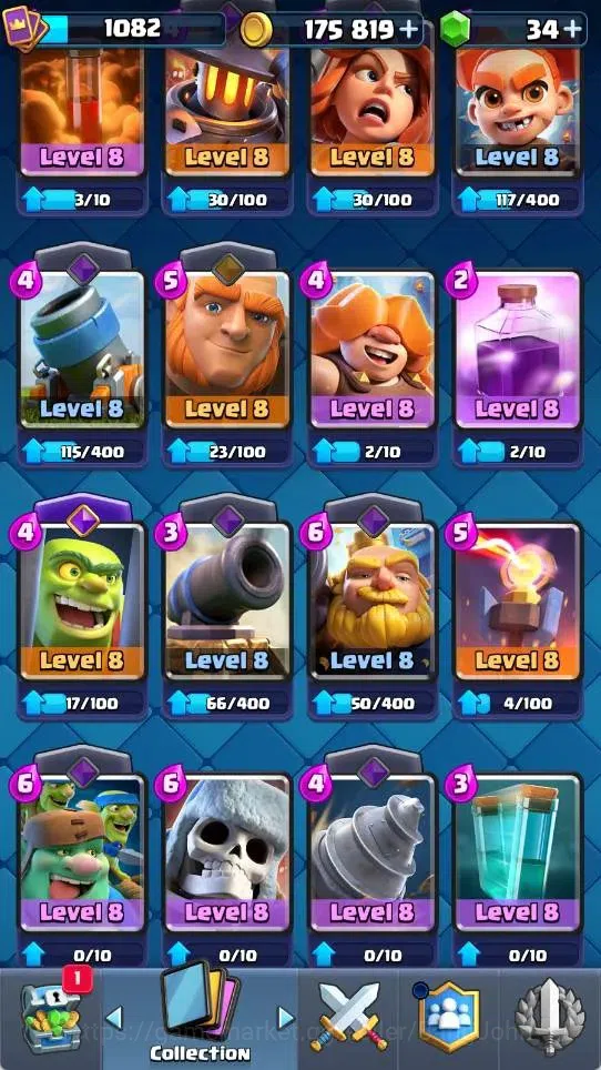 Clash Royale Accounts Mobile |KTL 12|Trophy 8061|5 EVO Cards|1 Hero Card image 2