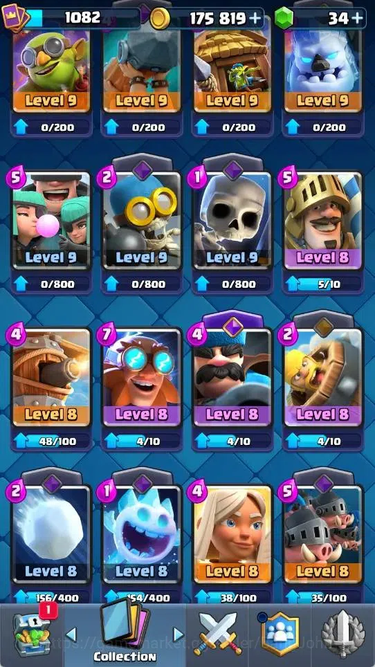 Clash Royale Accounts Mobile |KTL 12|Trophy 8061|5 EVO Cards|1 Hero Card image 3