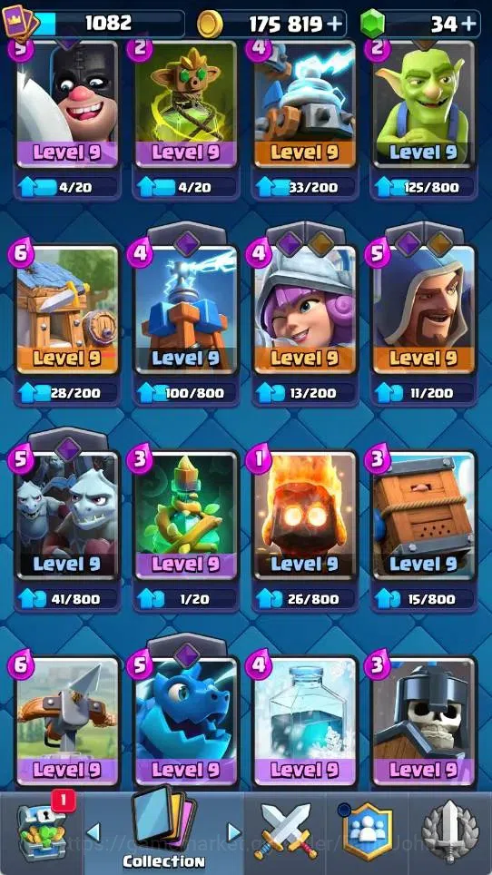 Clash Royale Accounts Mobile |KTL 12|Trophy 8061|5 EVO Cards|1 Hero Card image 4