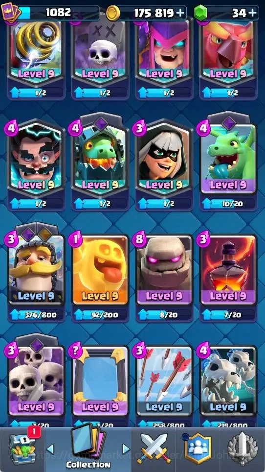 Clash Royale Accounts Mobile |KTL 12|Trophy 8061|5 EVO Cards|1 Hero Card image 5