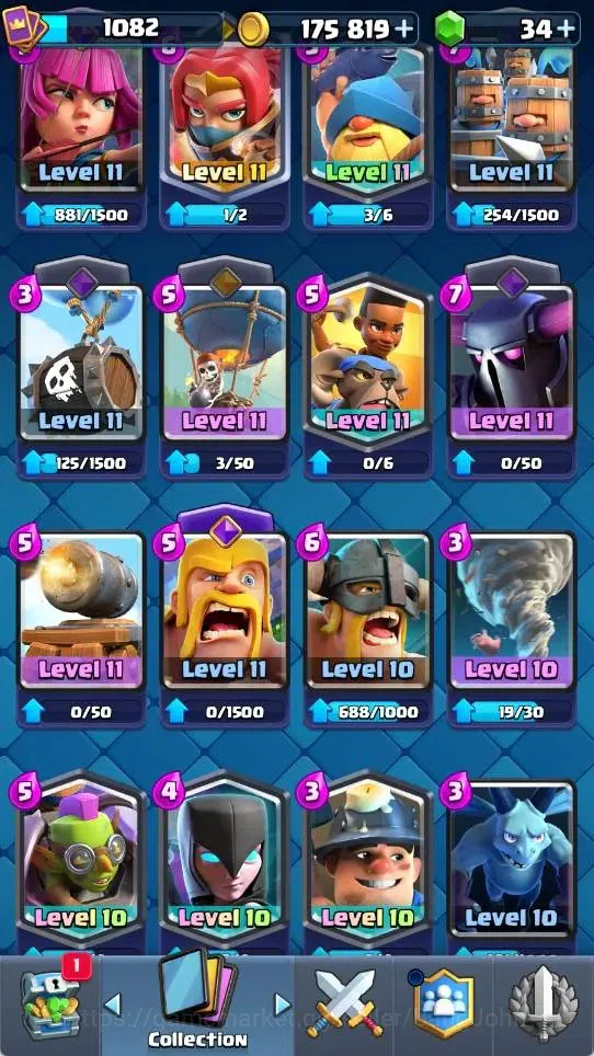 Clash Royale Accounts Mobile |KTL 12|Trophy 8061|5 EVO Cards|1 Hero Card image 7
