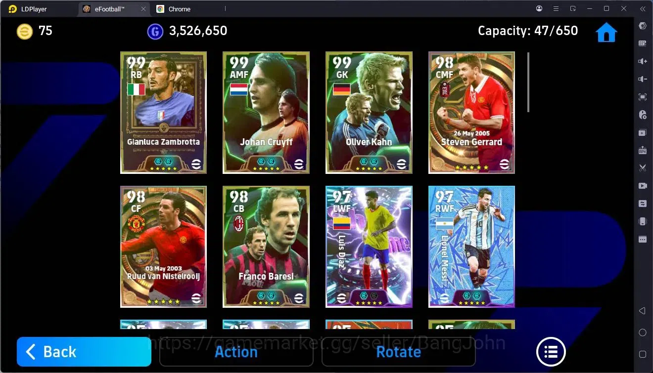 eFootball Accounts Mobile|PW 3199|Bigtime Gerrard,Nistelrooij,Bergson image 5