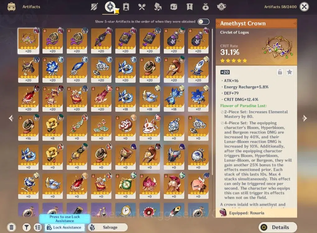 Genshin Impact Accounts ASIA|AR55|5Limited+1(*5Weapon)|HuTao,Eula,Alhaiham image 6