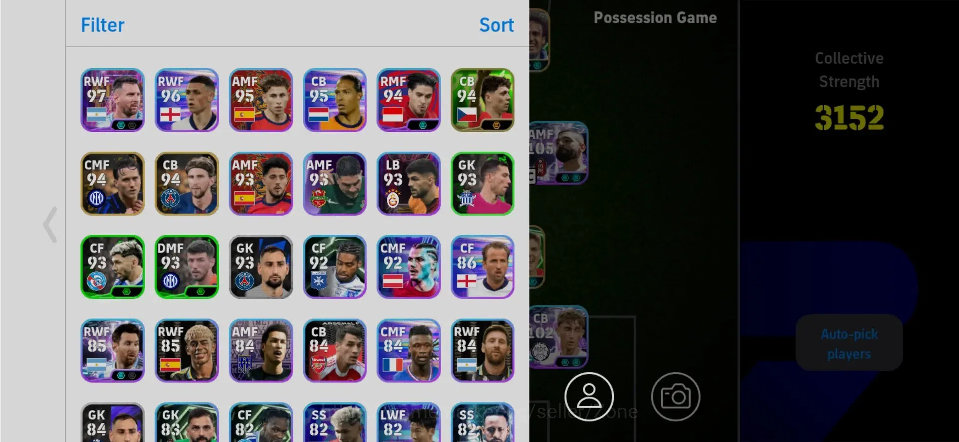 eFootball Accounts を購入 - Android | PW 3152 | Epic Drogba