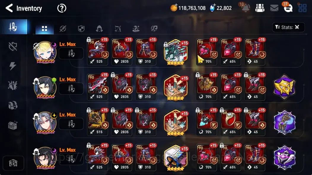 Epic Seven Accounts GLOBAL Unverif|New Era|11 ML(NM Luna,Straze,SP Pol image 18