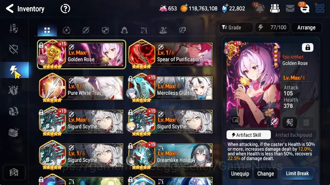 Epic Seven Accounts GLOBAL Unverif|New Era|11 ML(NM Luna,Straze,SP Pol image 20