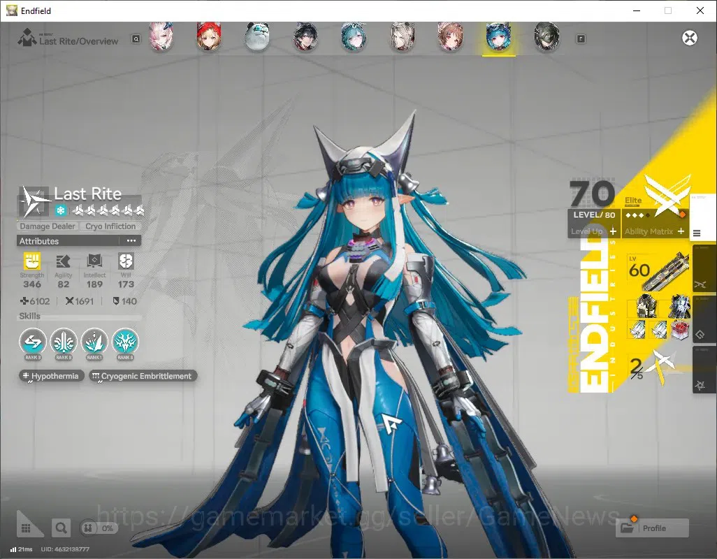 Arknights: Endfield Accounts ASIA|Lv 60|11 SSR (7 14