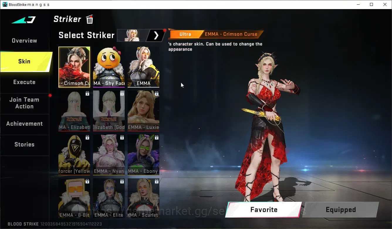 Blood Strike Accounts High-End ASIA|Artifact EVO-Pivot|MELEE BF Knife|9 ULTRA[Hank,Emma,Glock,Spear,Etc]|Collab BLEACH 5
