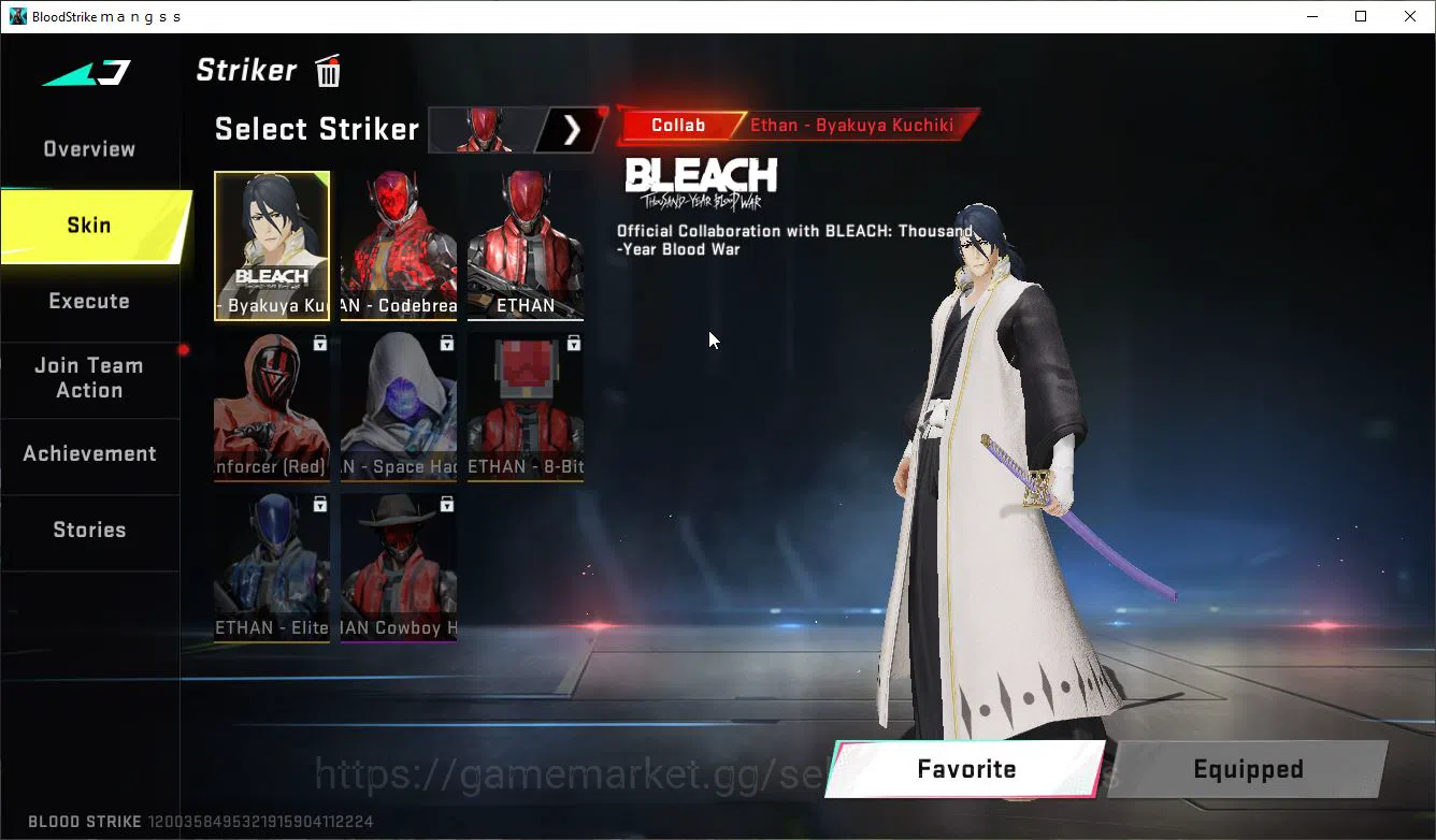 Blood Strike Accounts High-End ASIA|Artifact EVO-Pivot|MELEE BF Knife|9 ULTRA[Hank,Emma,Glock,Spear,Etc]|Collab BLEACH 6