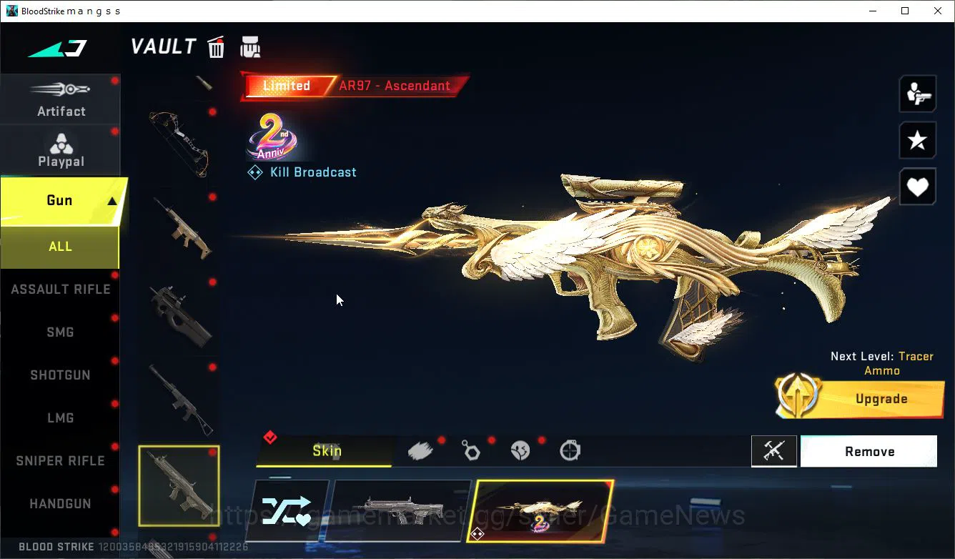 Blood Strike Accounts High-End ASIA|Artifact EVO-Pivot|MELEE BF Knife|9 ULTRA[Hank,Emma,Glock,Spear,Etc]|Collab BLEACH 13