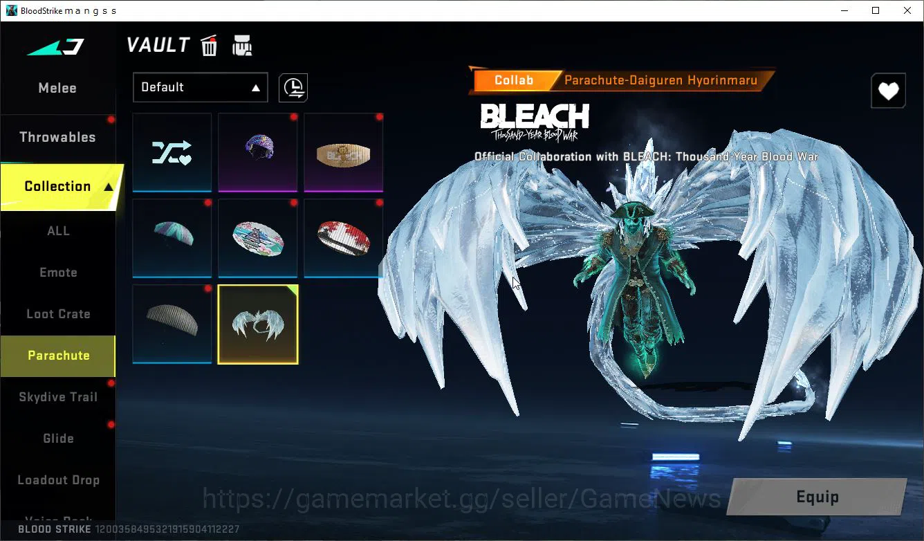 Blood Strike Accounts High-End ASIA|Artifact EVO-Pivot|MELEE BF Knife|9 ULTRA[Hank,Emma,Glock,Spear,Etc]|Collab BLEACH 18