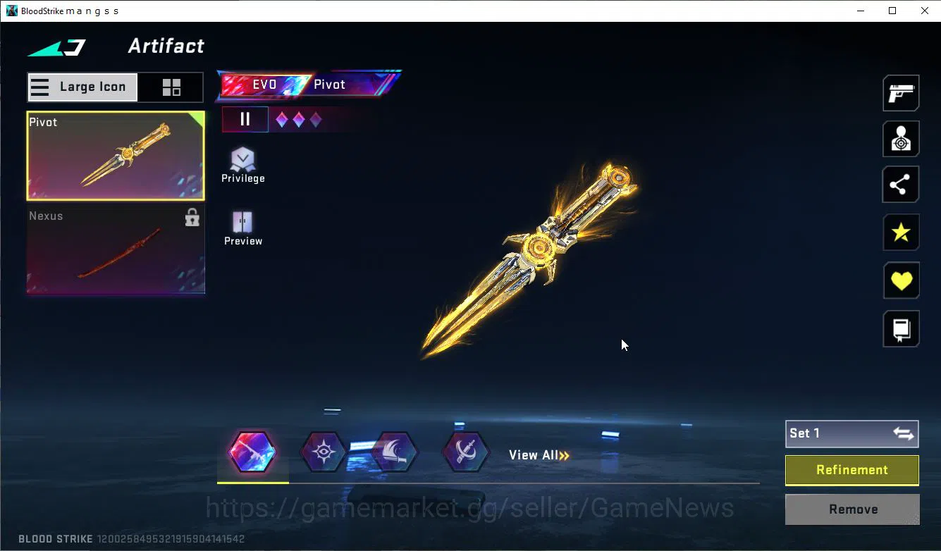 Blood Strike Accounts High-End ASIA|Artifact EVO-Pivot|MELEE BF Knife|9 ULTRA[Hank,Emma,Glock,Spear,Etc]|Collab BLEACH 20